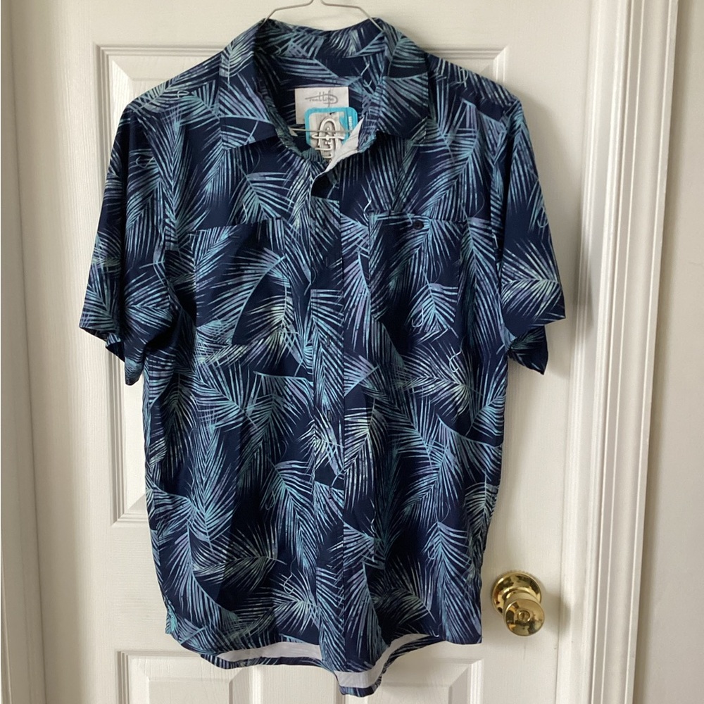 Reel Life Gear Blue Casual Button Down Shirt